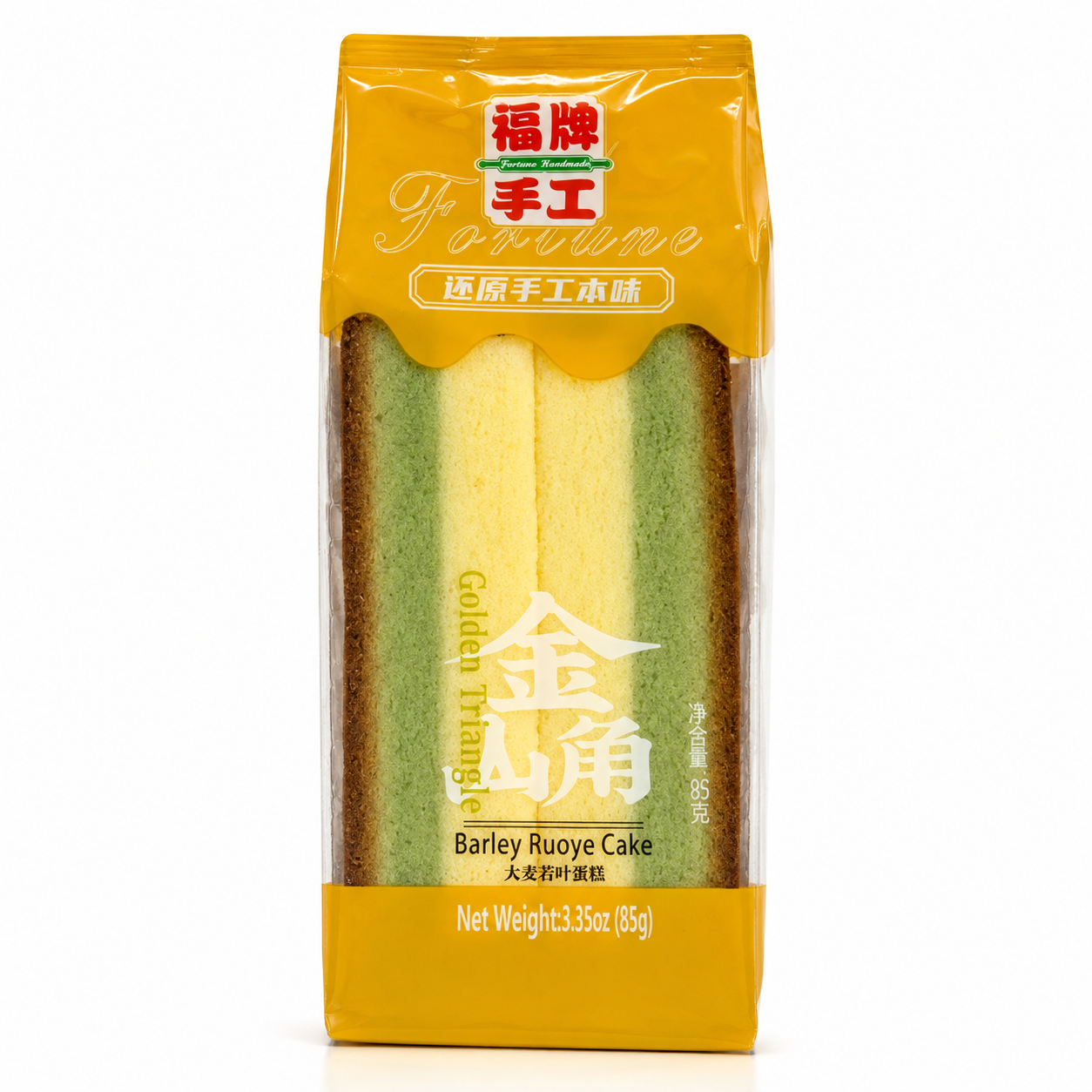 Fortune Golden Triangle Barley Ruoye Cake 95g