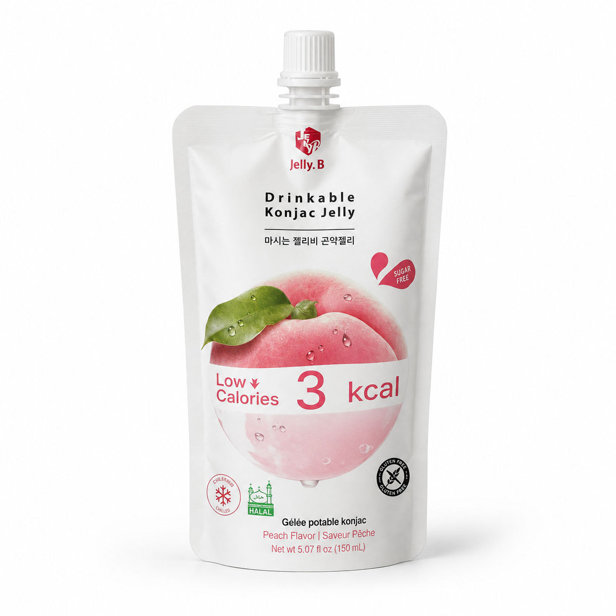Jelly.B Drinkable Konjac Jelly Peach 150ml