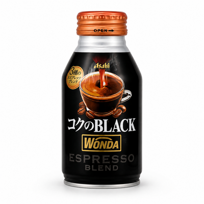 Asahi Wonda Black Coffee 285ml