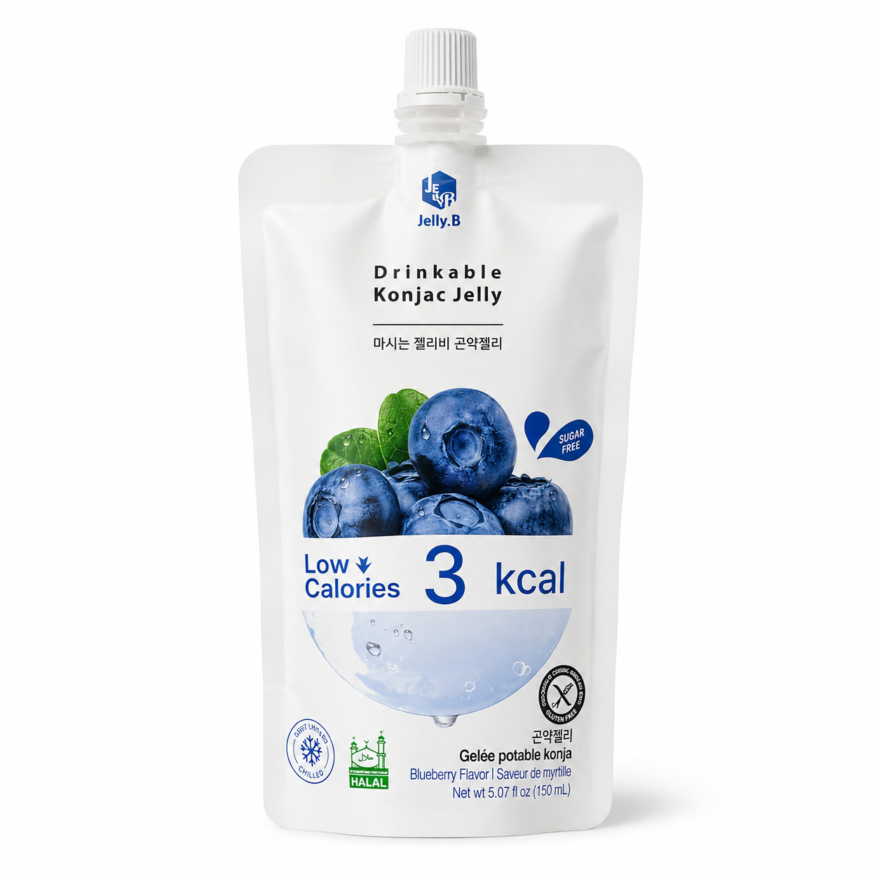 Jelly.B Drinkable Konjac Jelly Blueberry 150ml