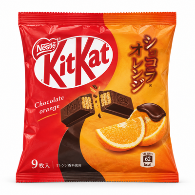 Nestle KitKat Chocolate Orange - 9 Pieces, 90g