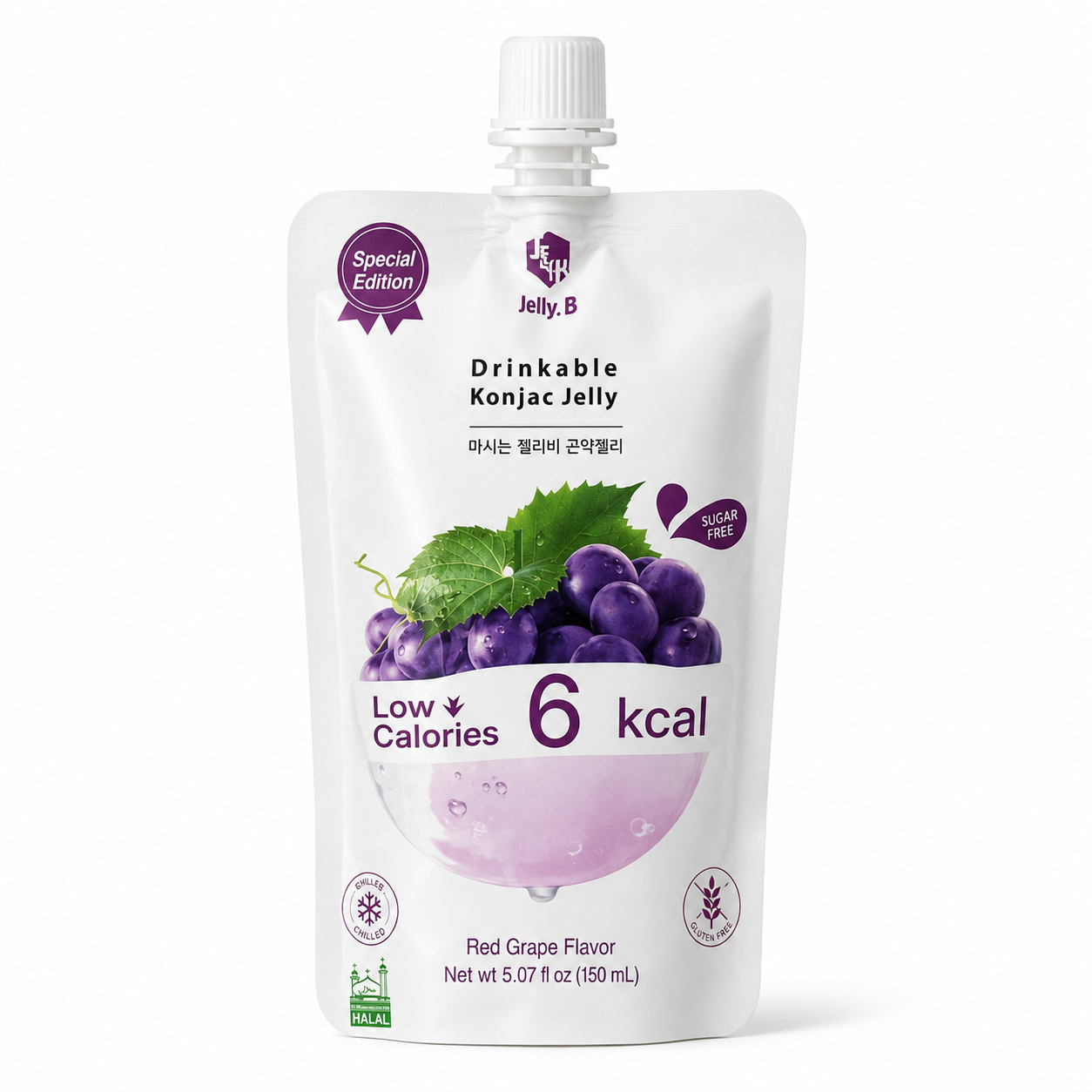 Jelly.B Drinkable Konjac Jelly Red Grape 150ml
