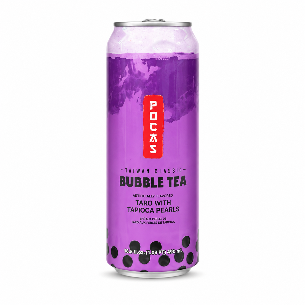 POCAS Bubble Tea Taro With Tapioca Pearls 490ml