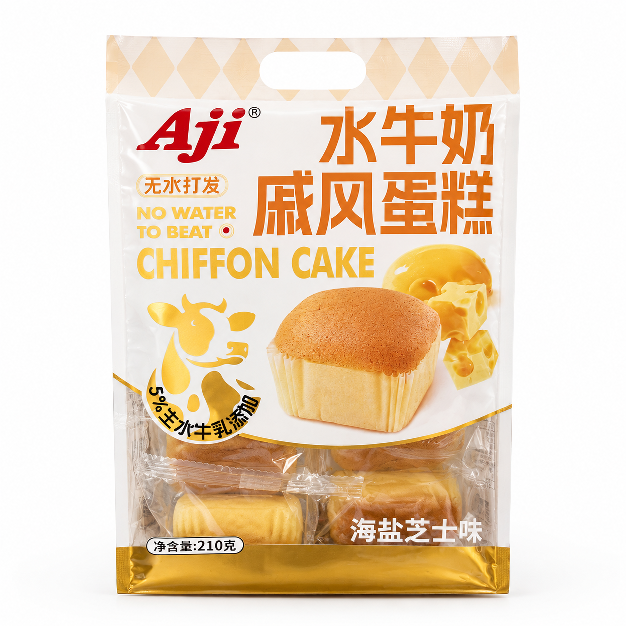 Aji Buffalo Milk Chiffon Cake Sea Salt Cheese 210g