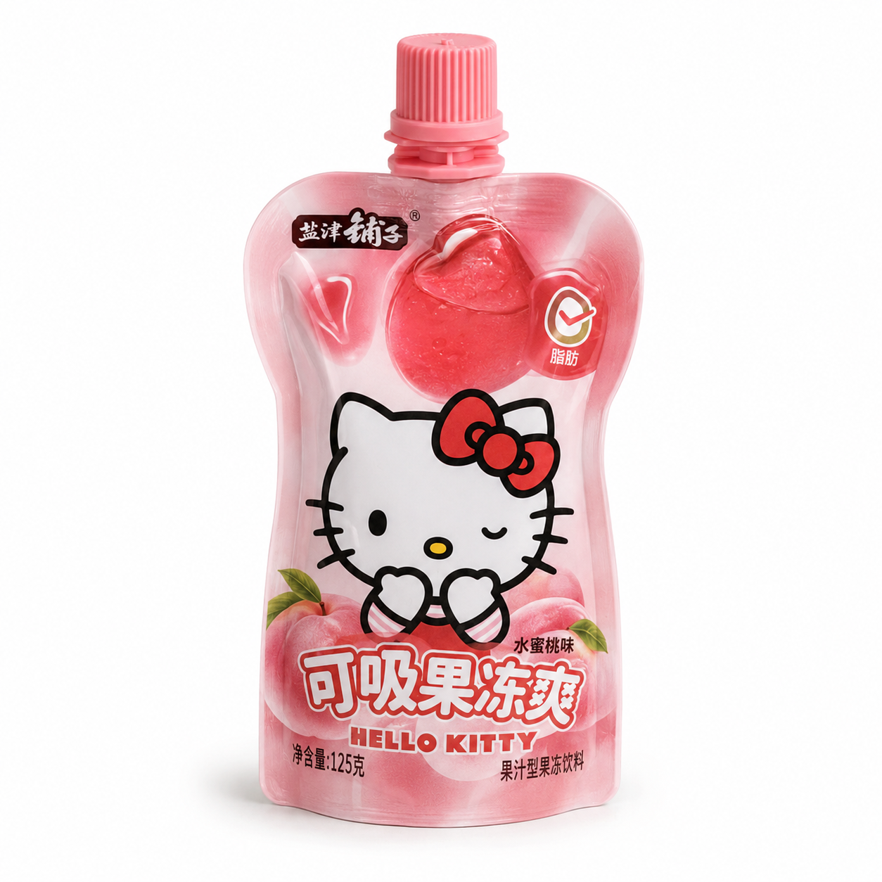 Hello Kitty Jelly Drink Peach 125g